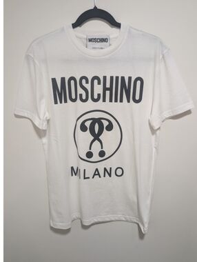 Moschino | Question Mark Logo Tee In White